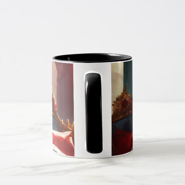 Taza UN EMPRESS con una corona de cristal (Asa)