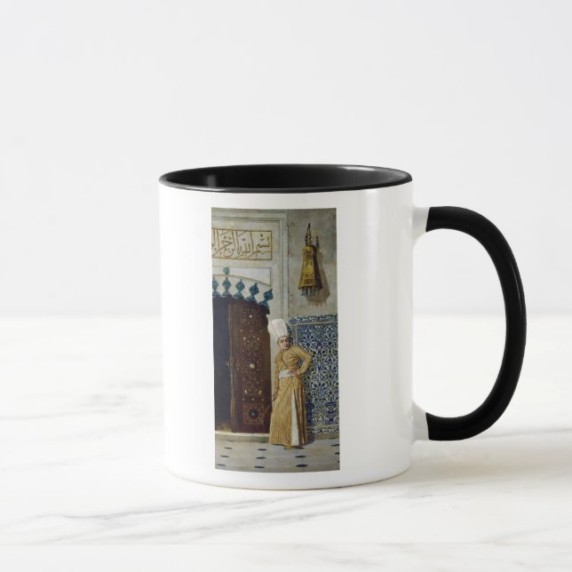 Taza Un eunuco antes de la puerta del harem (Derecha)