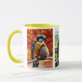 Taza Un faucon veille sur son petit fauconneau.