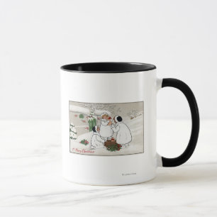 Taza Un feliz ChristmasPeople que sostiene los