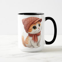 Un Gato, Gorra Y Color Pastel De Acartón