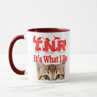 Taza Un gato TNR mug para una madre de gato en un gato 