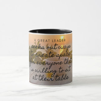 Taza Un gran cerco de líder