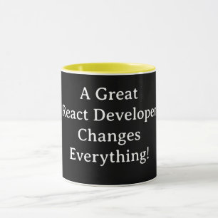Taza Un Gran Desarrollador de React Cambia Todo – React