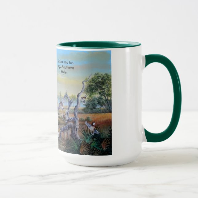 Taza Un hombre y su estilo meridional del perro… (Derecha)