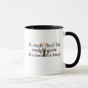 Taza Un hombre y su motocicleta