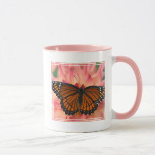 Taza Un imitador de la mariposa monarca