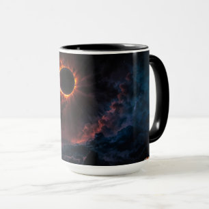 Taza Un impresionante eclipse solar con arte de Xzendor