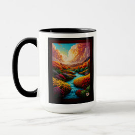 Taza Un impresionante paisaje de arte de IA - Xzendor7