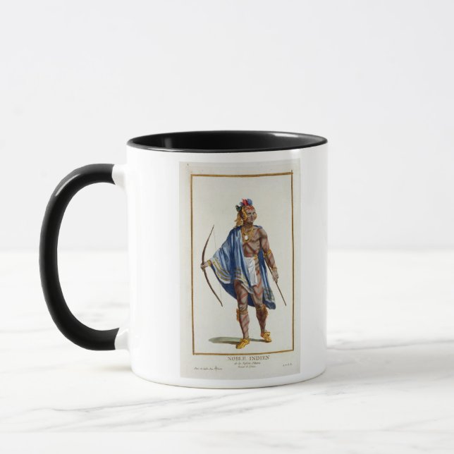 Taza Un indio noble de la nación de Ottawa, 1780 (colou (Izquierda)