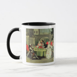 Taza Un jardín ornamental con las figuras elegantes