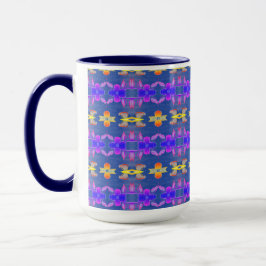 Taza Un lindo tazón de café con motivos florales