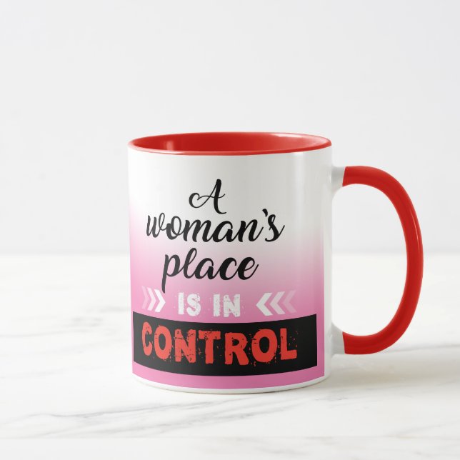 Taza Un lugar de mujer, café de moda Mug. (Derecha)