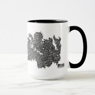 Taza Un marmotreto que lucha un grifo