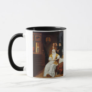 Taza Un médico que visita a una señora joven en un