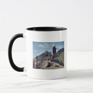 Taza Un molino de viento en Montmartre, 1840-45