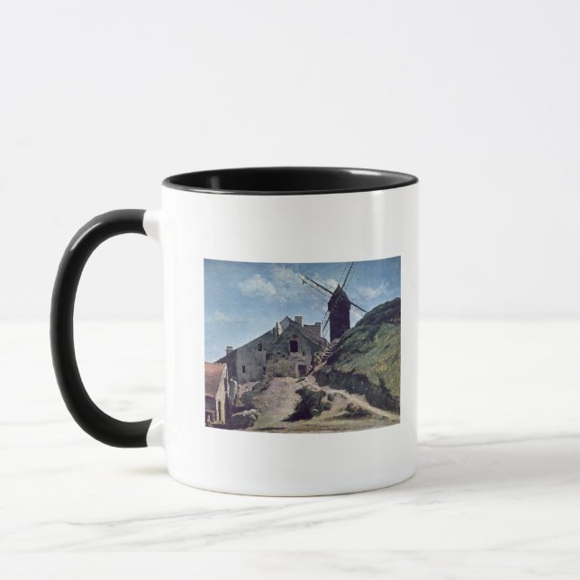 Taza Un molino de viento en Montmartre, 1840-45 (Izquierda)