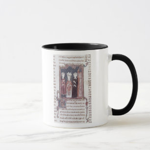 Taza Un monje, un obispo y un abad