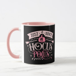 Taza Un montón de Halloween rosado y negro de ocus Pocu