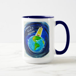 Taza Un mundo cansado se alegra - Café Mug