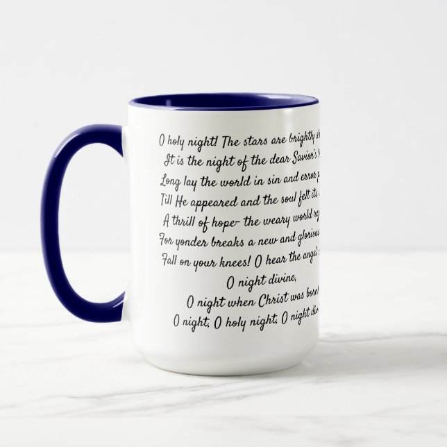 Taza Un mundo cansado se alegra - Café Mug (Izquierda)