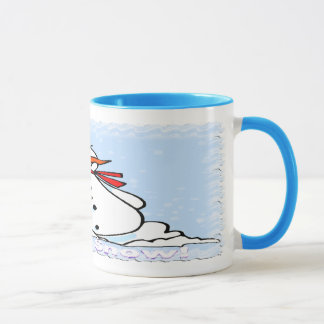 Taza Un muñeco de nieve escarchado