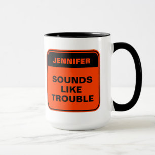 Taza Un naranja gracioso suena como un problema para pe