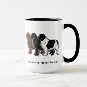 Taza ¡Un Newf es nunca bastante!