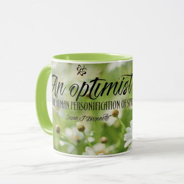 Taza Un optimista (Anverso izquierdo)