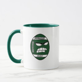 Taza Un oscuro abrazo verde de fútbol para tu tío