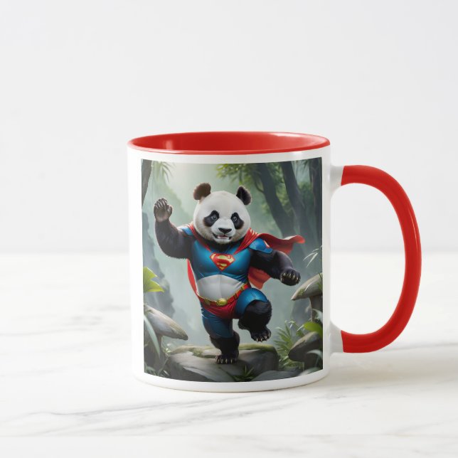 Taza Un panda héro courageux. (Derecha)