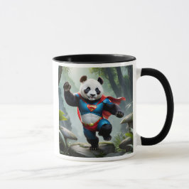 Taza Un panda super héros.
