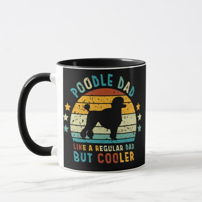 Taza Un papá de caniche como un padre común pero más fr (Izquierda)