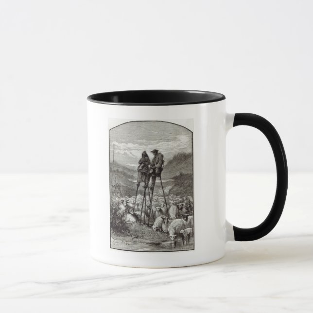 Taza Un pastoral en las Landas (Derecha)