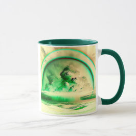 Taza Un paysage nuageux stylisé