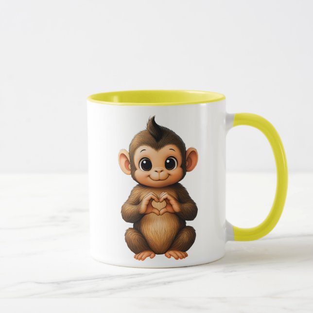 Taza Un petit singe qui vous aime (Derecha)