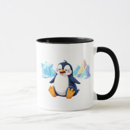 Taza Un pingouin cartoon amusant.