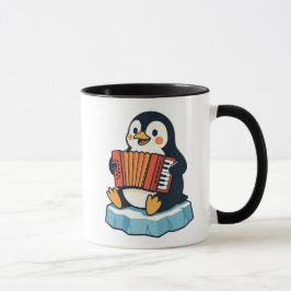 Taza Un pingouin vous joue un air d'accordéon.