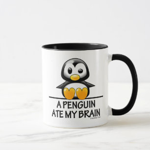 Taza Un pingüino comió mi cerebro
