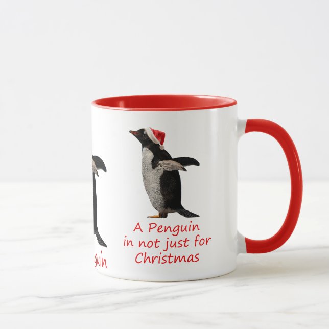 Taza Un pingüino no es sólo para Navidades Mug (Derecha)