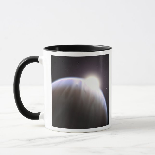 Taza Un planeta extrasolar con su estrella matriz (Izquierda)