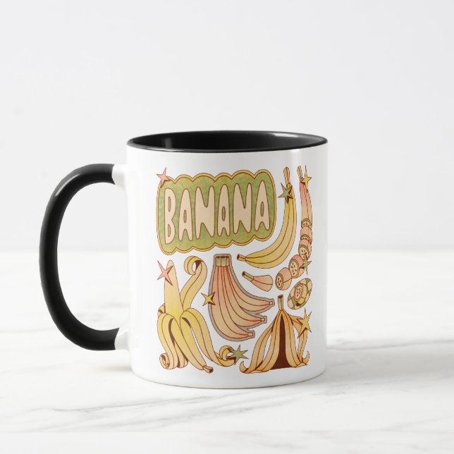 Taza Un plátano/Ilustracion de banana (Izquierda)