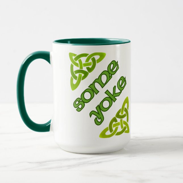 Taza Un poco de yugo - Diseño gracioso irlandés (Izquierda)
