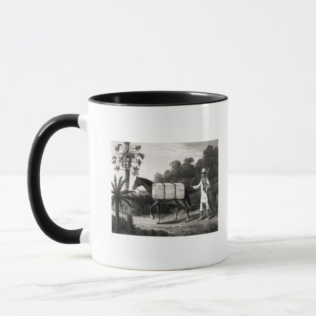 Taza Un portador del algodón, de 'viajes en Brazil (Izquierda)