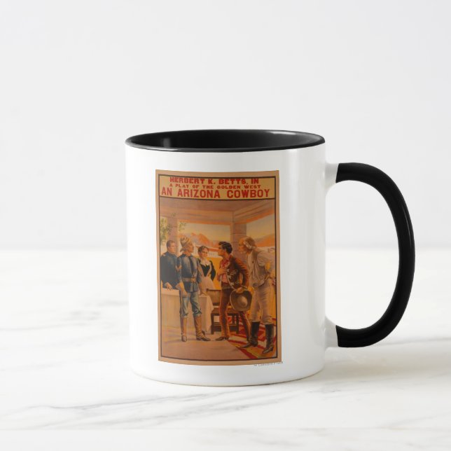 Taza Un Poster de teatro occidental en Arizona Cowboy (Derecha)