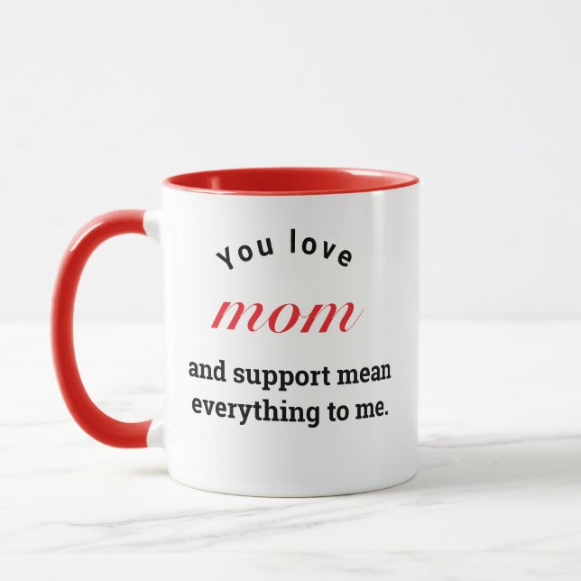 Taza Un Regalo Gracioso A La Madre Día de la Madre De L (Izquierda)