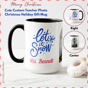 Taza Un regalo navideño para Navidades de fotografía de
