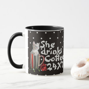 Taza Un regalo para los amantes de la mascota de gato
