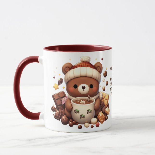 Taza Un regalo para los amantes del chocolate caliente (Izquierda)