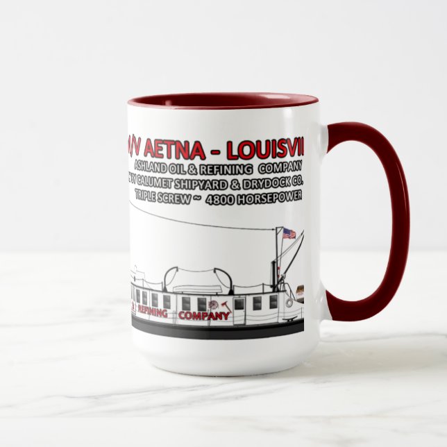 Taza Un remolcador nombrado Aetna-Louisville (Derecha)